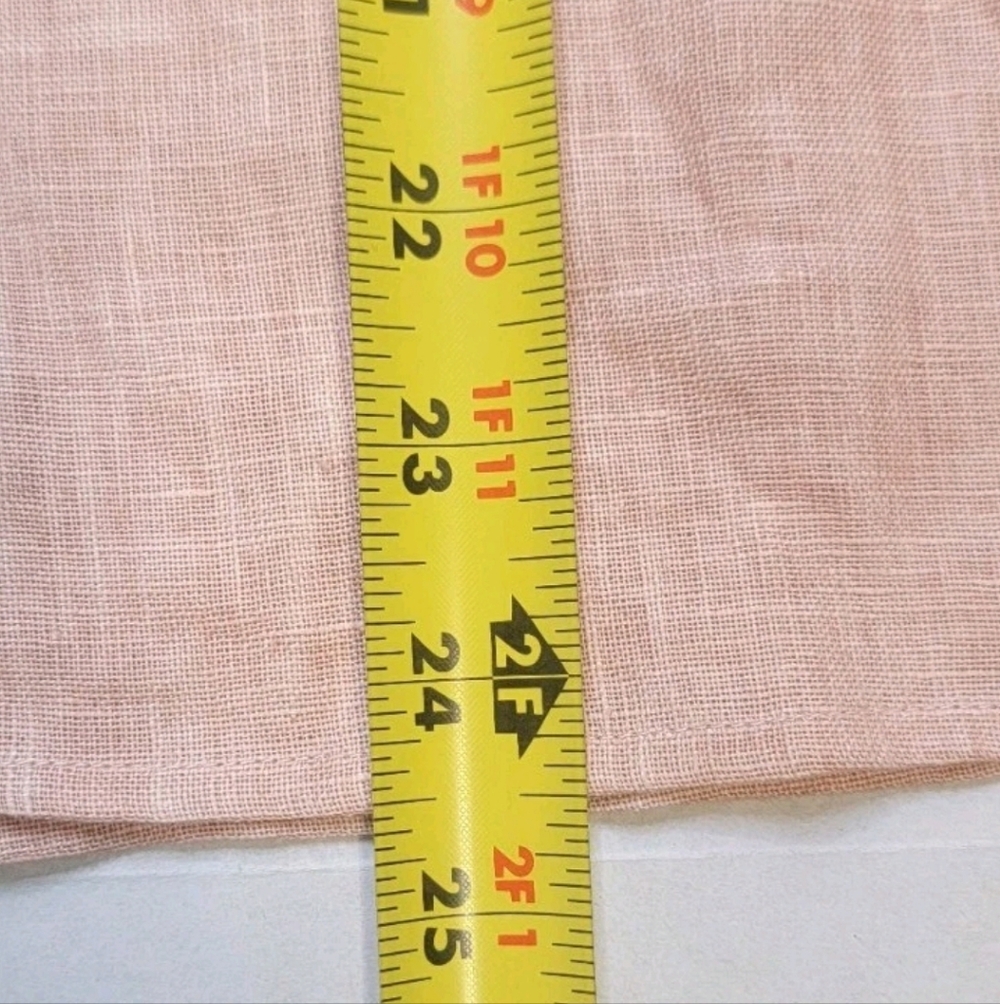 SALONI Marlowe Embellished Linen Top Peach/Pink Women's Size 6 NWT - Picture 12 of 15